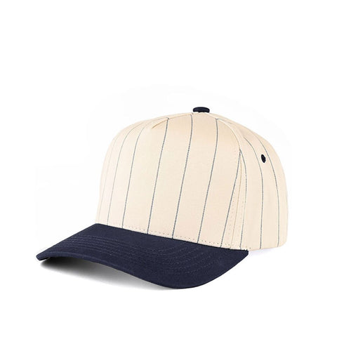 C.C Pinstripe Palin Two Tone Trucker Cap - Navy