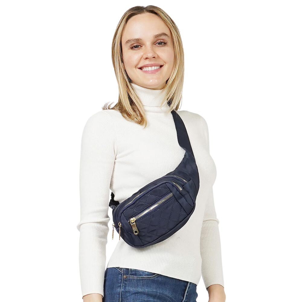 Fashion Waist Packs for Women Fanny Packs Quilted Belt Bag