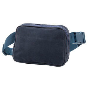 Navy Solid Sling Bag Fanny Pack Velvet Belt Bag, is the perfect accessory for any occasion. Featuring a high-quality velvet material construction, this bag is lightweight and durable, making it a great choice for everyday wear. Ideal gift for young adults, traveler friends, family members, co-workers, or yourself.