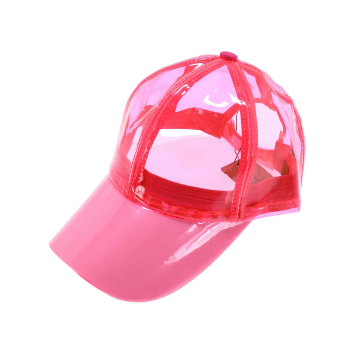 NeonHotPink PVC CC Baseball Rain Cap is expertly crafted from high-quality waterproof PVC, ensuring superior protection against rain and moisture. Its classic baseball cap design provides a comfortable, secure fit, making it ideal for outdoor activities in wet conditions. Durable and practical, this rain cap combines functionality with a timeless style, keeping you dry without sacrificing comfort.