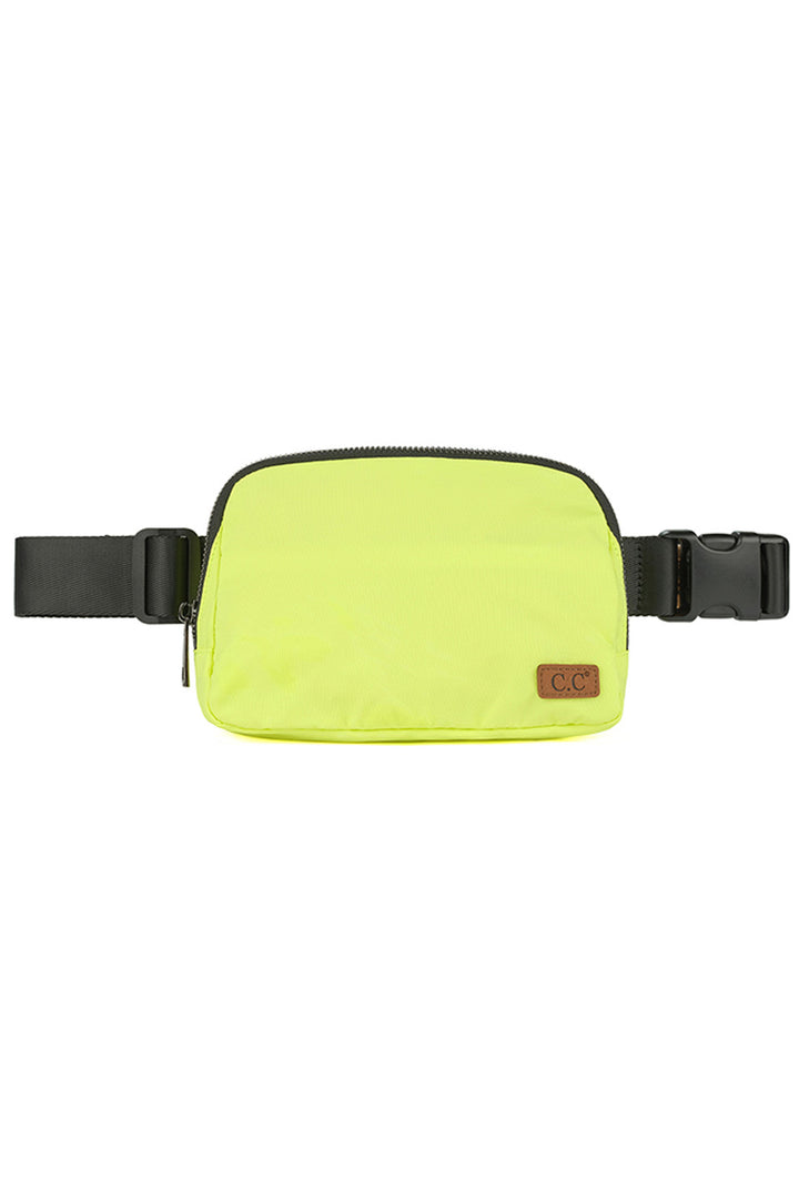 NeonLime C.C. Waterproof Mini Fanny Belt Bag is the perfect accessory for any adventure. The waterproof material ensures your belongings stay dry, while the compact size and secure belt keep them close and safe. Ideal for outdoor activities or travelling, this bag is a must-have for any on-the-go individual.