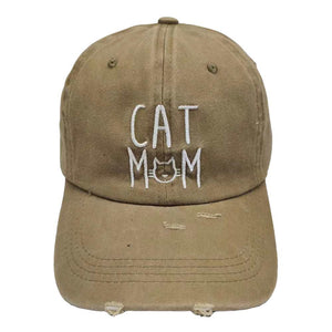 Neutral Cat Mom Message Baseball Cap, show your love for cats and your mom with this baseball cap. This classic cat mom message cap is perfect for everyday outings and show off your unique style and love for cats! It's an excellent gift for your friends, family, or loved ones who love cats most.