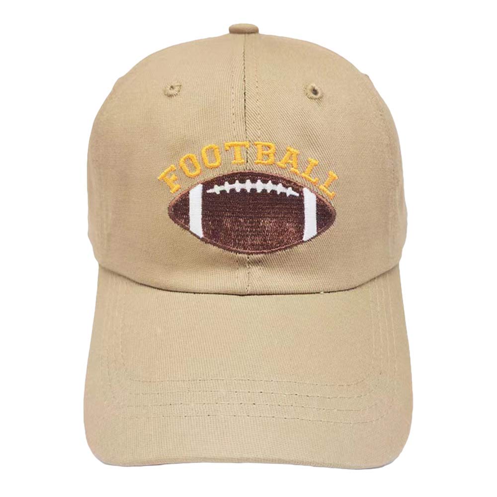 Neutral Football Message Baseball Cap, is stylish and practical. Featuring a unique design with a bold "FOOTBALL" printed message, this cap is perfect for any look. This classic football message cap is perfect for everyday outings. It's an excellent gift for your friends, family, or loved ones.