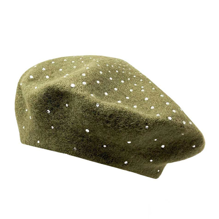 OLive-Bling Solid Beret Hat, stay fashionable in any season with this stylish beret hat. Get stylish with this one-of-a-kind piece today! This is the perfect hat for any stylish outfit or winter dress. Perfect gift item for Birthdays, Christmas, Stocking stuffers, holidays, anniversaries, Valentine's Day, etc.
