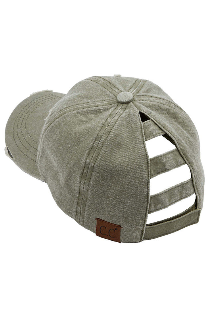 olive C.C Baseball Ponycap is a must-have accessory for any active or trendy individual. Made by C.C, a trusted name in fashion, this cap features a classic baseball design with a unique ponytail opening at the back to keep hair in place while on the go. Stay stylish and practical with this versatile cap.