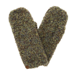 Olive C.C Mixed Color Boucle Mittens. Stay warm in style with these mittens. These gloves are designed with a luxuriously soft boucle yarn and feature a classic ribbed cuff. They come in three stylish colors and offer a great fit with superior breathability and warmth.