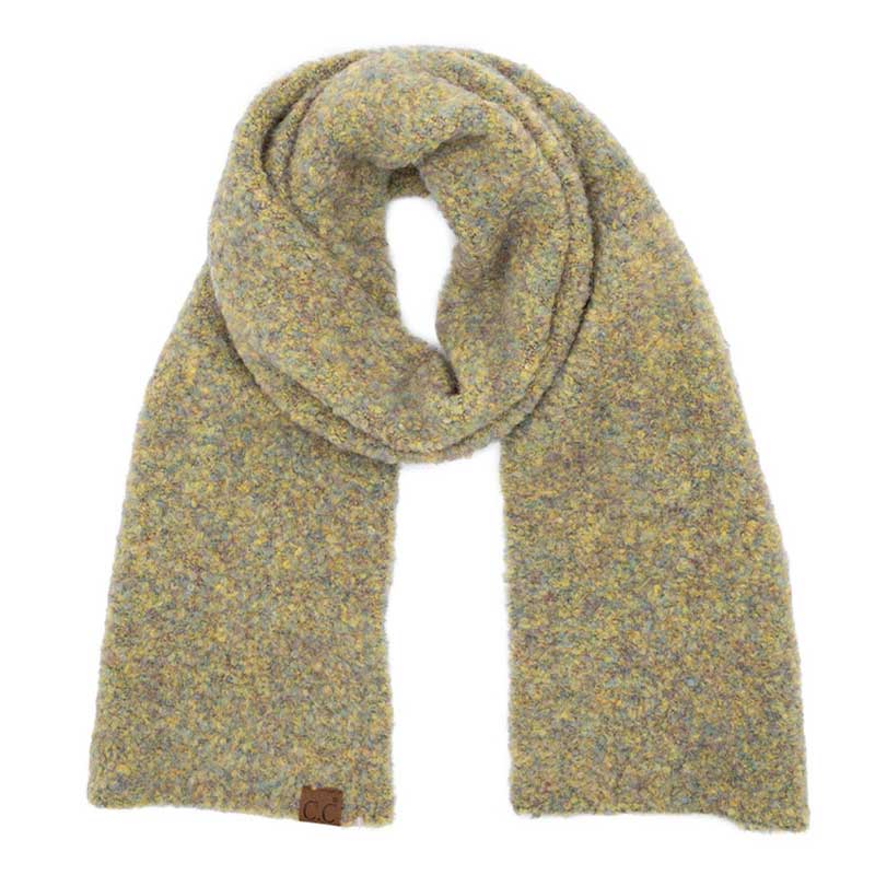 Olive C.C Mixed Color Boucle Scarf, is crafted from a luxurious blend of soft acrylic and wool materials. A fashionable accessory for any wardrobe, Its stylish looped texture features multicolored accents, providing a unique and eye-catching look. The scarf's lightweight design ensures comfort and warmth all season long.