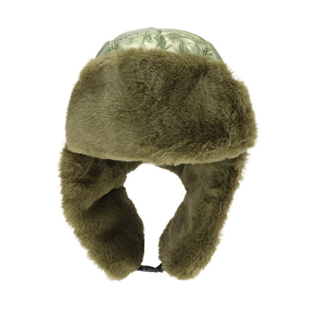 Olive C.C Trapper Hat is designed with a fully lined interior and faux fur trim for superior warmth and comfort. Its extra-long earflaps help to block out cold weather, while the adjustable chin strap provides a secure fit. Perfect for cold winter outdoor activities like biking, driving, hiking, cycling, skiing, etc. 