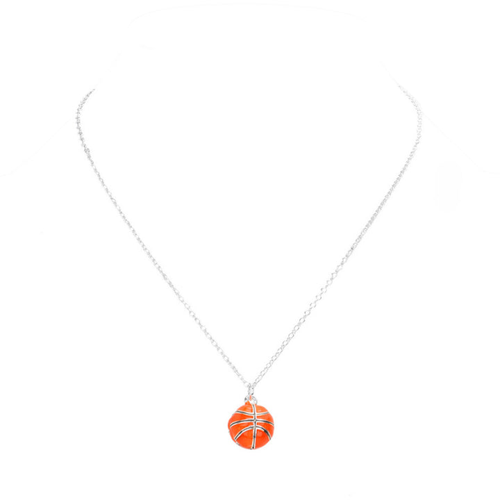 Orange 3D Basketball Pendant Necklace, these lovely sports-themed earrings are the ultimate way to elevate your style while adding a touch of sophistication to your look. Suitable for a sports day, everyday life, parties, and celebrations days and can be gifted to those who love sports or basketball. Stay sporty & beautiful!