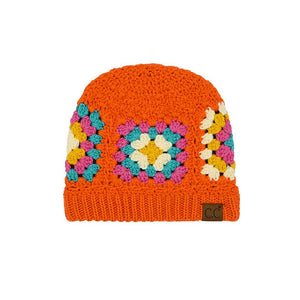 Orange C.C Multi Color Crochet Beanie, is the perfect accessory, featuring a unique multi-color design, lightweight construction, and an adjustable fit. The soft crochet accent adds a delightful touch of fun to any outfit. Awesome winter gift accessory for birthdays, Christmas, holidays, and anniversaries, to your friends.