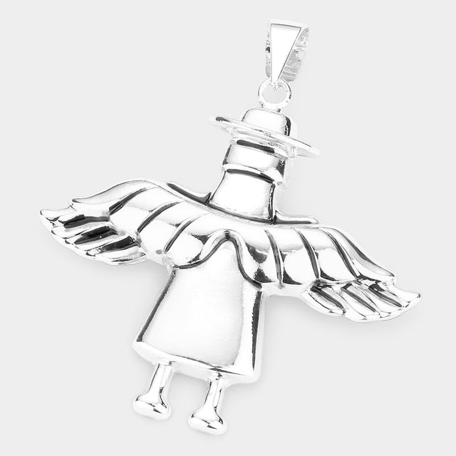 Madeline Love Silver Metal Angel Pendant - Pendant Sets