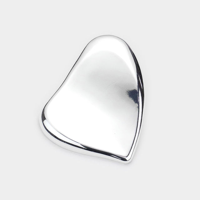 Madeline Love Rhodium Abstract Metal Pendant - Pendant Sets