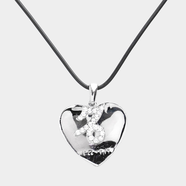 Madeline Love Silver Capricorn - Zodiac Heart Layered Pendant Necklace - Necklaces