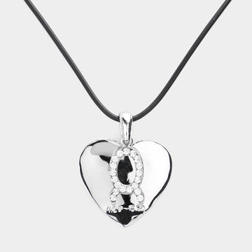 Madeline Love Silver Taurus - Zodiac Heart Layered Pendant Necklace - Necklaces