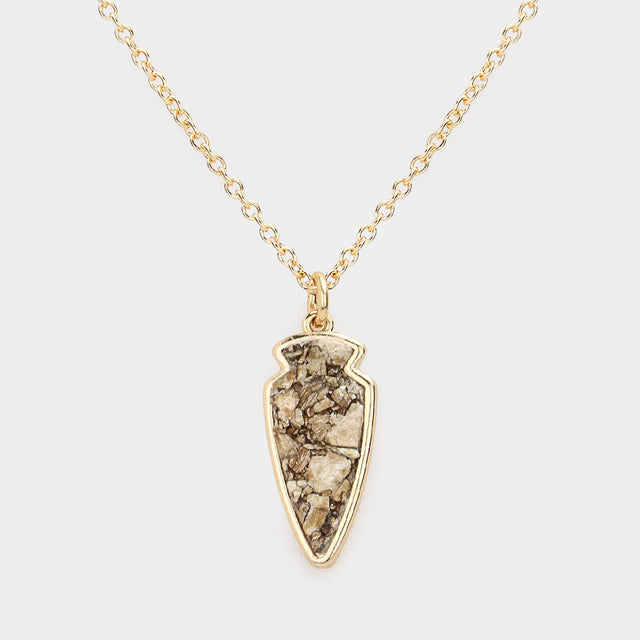 Madeline Love Brown Arrow Pendant Necklace - Necklaces