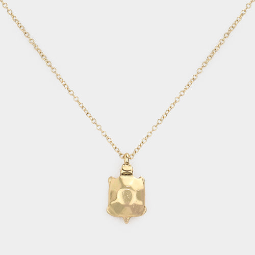 Origami Turtle Pendant Necklace - GD