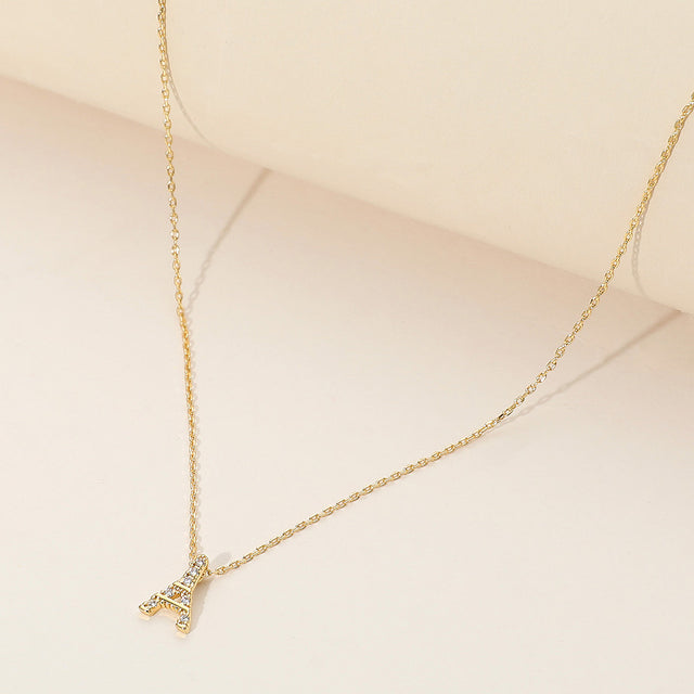 Madeline Love Gold SECRET BOX_Brass Metal Stone Paved Eiffel Tower Pendant Necklace - Necklaces