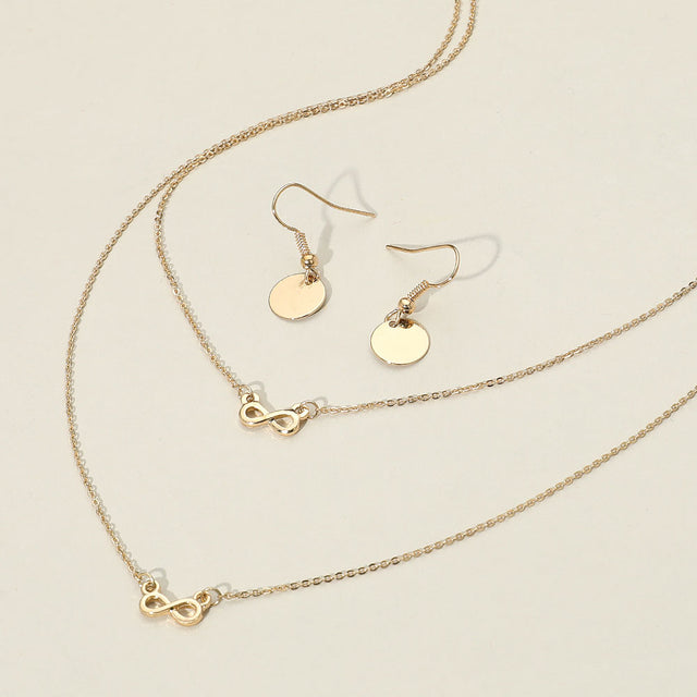 Madeline Love Gold Double Layer Infinity Pendant Necklace - Jewelry