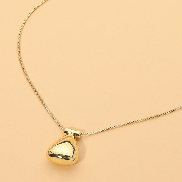 Madeline Love Gold 18K Gold Dipped Organic Drop Pendant Necklace