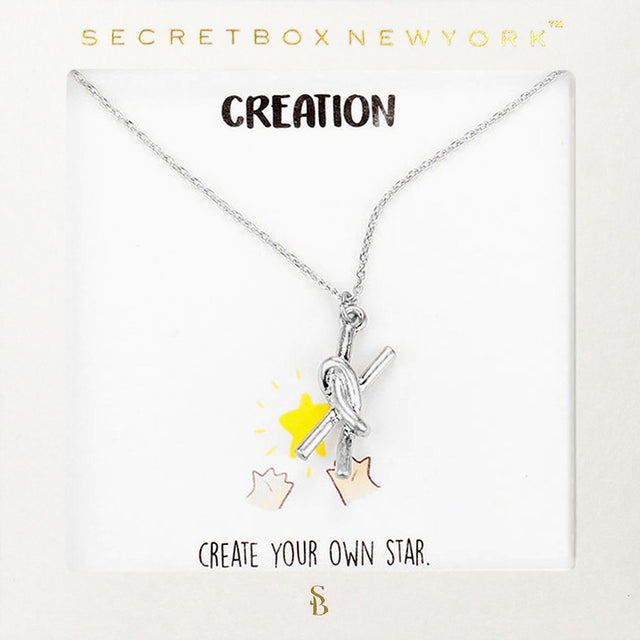 Madeline Love Worn Silver Secret Box_Metal Knot Pendant Necklace - Necklaces
