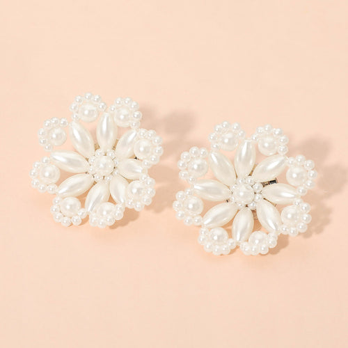 Pearl Floral Earrings - CRM