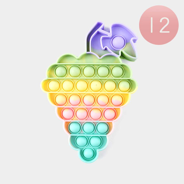 Madeline Love Multi 12PCS - Grape Push and Pop it Fidget Kids Toys