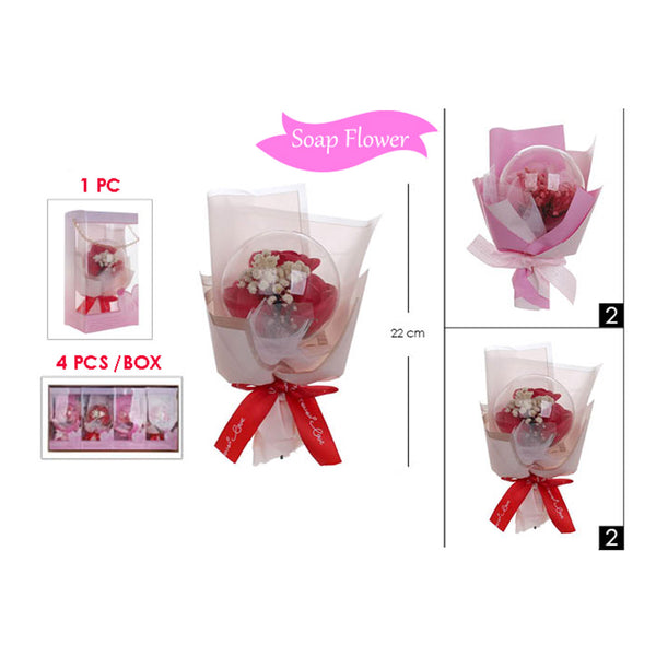 4PCS - Rose Soap Bouquet