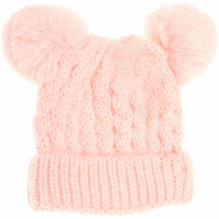 PalePink Kids Solid Double Pom CC Beanies are expertly designed to provide exceptional warmth and comfort. Featuring a double-layered knit construction, these beanies ensure enhanced insulation for chilly days. Their solid-color design, paired with double pom accents, offers a stylish yet playful look, ideal for active children. Made from soft, durable materials, they fit snugly without sacrificing comfort, making them a reliable choice for everyday wear during colder seasons.