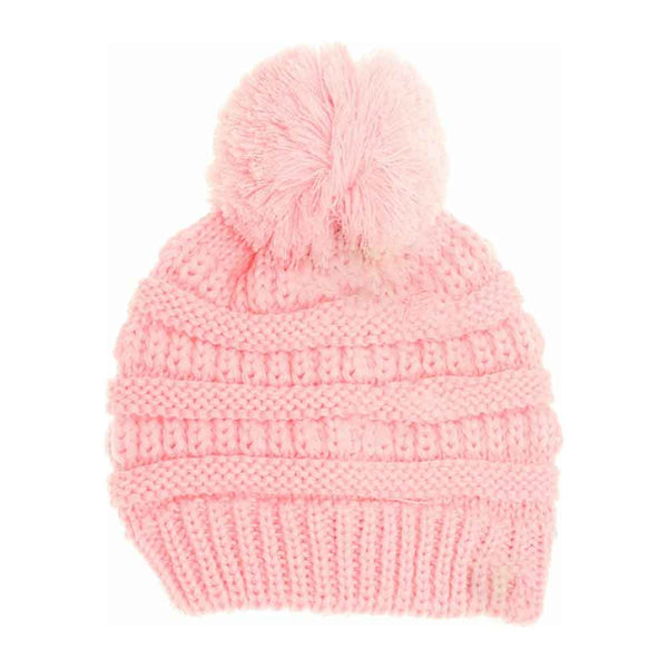 Pale Pink Kids Solid Pom CC Beanies offer expert-level protection against cold weather with a focus on comfort and durability. Made from soft, insulating materials, they provide effective warmth while maintaining breathability. The solid color design ensures versatility, and the classic pom adds a playful yet refined detail. Tailored to fit securely on children’s heads, these beanies deliver reliable comfort for all outdoor activities in cooler temperatures