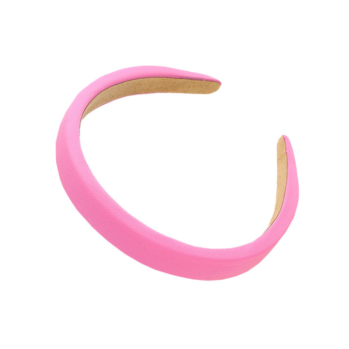 Pink Solid Padded Headband, create a natural & beautiful look while perfectly matching your color with the easy-to-use solid headband. Push your hair back and spice up any plain outfit with this headband! 