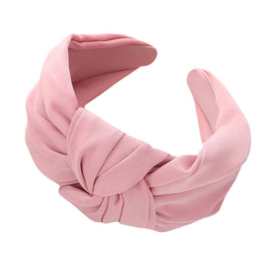 Pink Beautiful Solid Knot Burnout Headband, be the ultimate trendsetter & be prepared to receive compliments wearing this solid knot headband with all your stylish outfits! Perfect for everyday wear, outdoor festivals, and many more. Awesome gift idea for your loved one or yourself.
