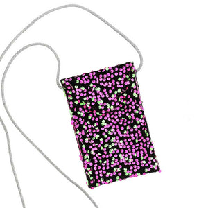 Pink Bling Sequin Crossbody Cellphone Bag, be the ultimate fashionista while carrying this crossbody cellphone bag! It has enough capacity put for cell phones. This pretty cellphone bag will surely bring a smile to one's face as a gift. This is the perfect gift for your friends, family, and the people you love.