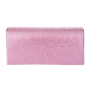 Pink Shimmery Evening Clutch Bag, This evening purse bag is uniquely detailed, featuring a bright, sparkly finish giving this bag that sophisticated look that works for both classic and formal attire, will add a romantic & glamorous touch to your special day. perfect evening purse for any fancy or formal occasion.