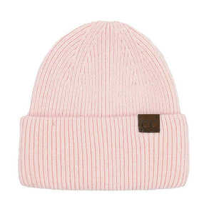 Pink C.C Double Cuff Beanie Hat, Stay comfortable and stylish in any climate. This classic beanie hat is made with acrylic yarn for premium softness and warmth. The double cuff design ensures a secure, adjustable fit that keeps your head and ears warm while remaining stylish. Perfect for outdoor activities. Color: Black, Iv…