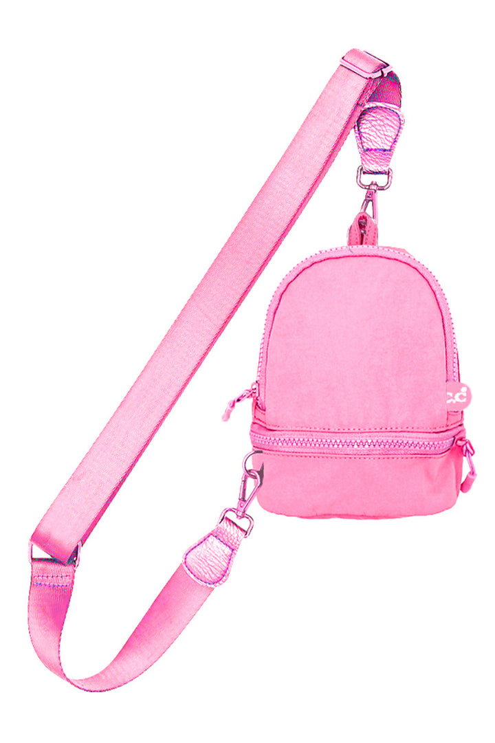 Pink C.C Mini Solid Sling Backpack offers a compact yet functional design, perfect for hands-free convenience. Crafted with durable materials, it ensures long-lasting use while providing secure storage for essentials. Its adjustable strap allows for a comfortable fit, making it ideal for daily errands or travel. This sleek backpack combines practicality with style, delivering expert-level utility in a minimalist package. 