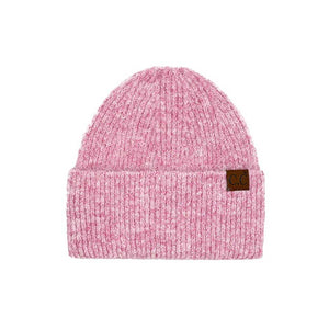 Pink C.C Mohair Feel Wide Cuff Beanie, stay warm and fashionable in this cozy, stylish soft boucle cuff beanie. The soft accent adds a delightful touch of fun to any outfit. Awesome winter gift accessory for Birthday, Christmas, Stocking Stuffer, Secret Santa, Holiday, Anniversary, or Valentine's Day to your friends.