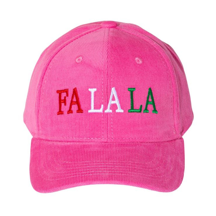 Celebrate the season with this playful holiday cap featuring FA LA LA embroidered in festive colors. A fun Christmas accessory that adds cheer to any outfit, perfect for parties, gatherings, or gifting. Adjustable fit makes it a stylish novelty hat for spreading holiday spirit all season long.