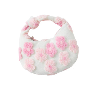 Pink Flower Cluster Faux Fur Tote Bag, is perfect to carry all your handy items with ease. This faux fur tote bag features a top zipper closure for security that makes your life easier and trendier. This is the perfect gift idea for a birthday, holiday, Christmas, anniversary, Valentine's Day, etc.