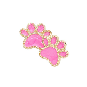 pink Glittered Paw Stud Earrings are an eye-catching and fun accessory, that adds a touch of sparkle and whimsy to any look. Crafted from the highest quality a stunning glittered finish. Perfect for anyone who appreciates a unique and fashionable look. Brilliant choice for a gift to pet lovers and animal lovers.