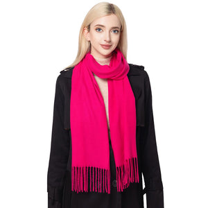 Pink Gorgeous Solid Oblong Scarf, is delicate, warm, on-trend & fabulous, and a luxe addition to any cold-weather ensemble. This scarf combines great fall style with comfort and warmth. It's a perfect weight and can be worn to complement your outfit or with your favorite fall jacket. Perfect gift for any occasion.