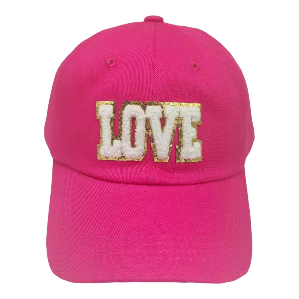 Pink Love Message Baseball Cap, features a classic collection to show your love with every step you take and an adjustable back strap to fit most sizes. Expertly embroidered with the words “Love”, this stylish cap is perfect for everyday outings. It's an excellent gift for your friends, family, or loved ones.