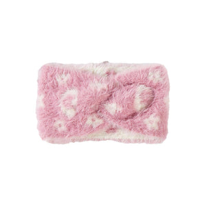 Pink Patterned Faux Fur Earmuff Headband, will shield your ears from cold winter weather ensuring all-day comfort. An awesome winter gift accessory and the perfect gift item for Birthdays, Christmas, Stocking stuffers, Secret Santa, holidays, anniversaries, Valentine's Day, etc. Stay warm & trendy!