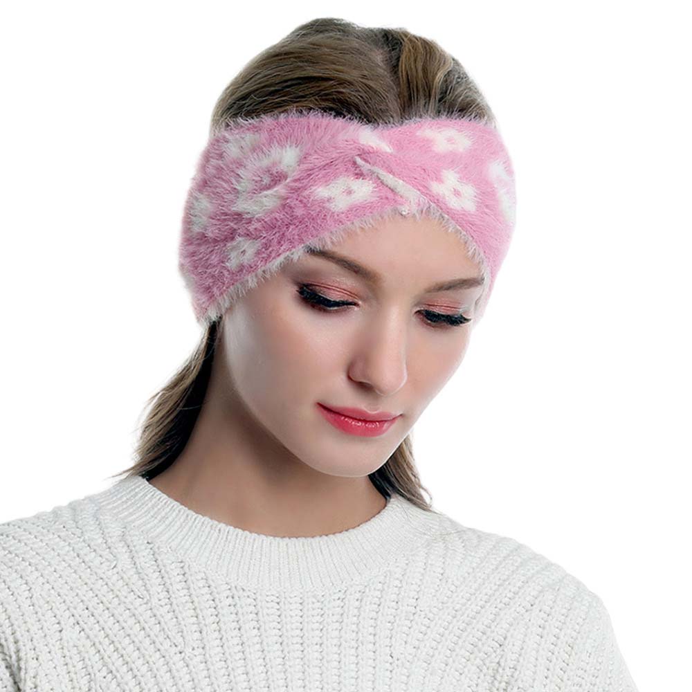 Pink Patterned Faux Fur Earmuff Headband, will shield your ears from cold winter weather ensuring all-day comfort. An awesome winter gift accessory and the perfect gift item for Birthdays, Christmas, Stocking stuffers, Secret Santa, holidays, anniversaries, Valentine's Day, etc. Stay warm & trendy!