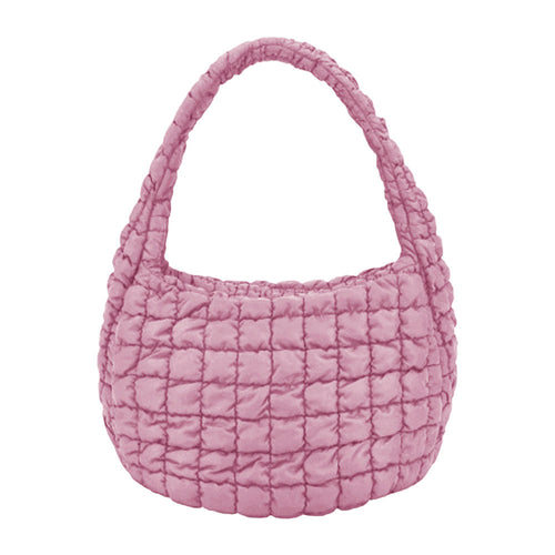 Bolso bandolera acolchado y acolchado - Rosa