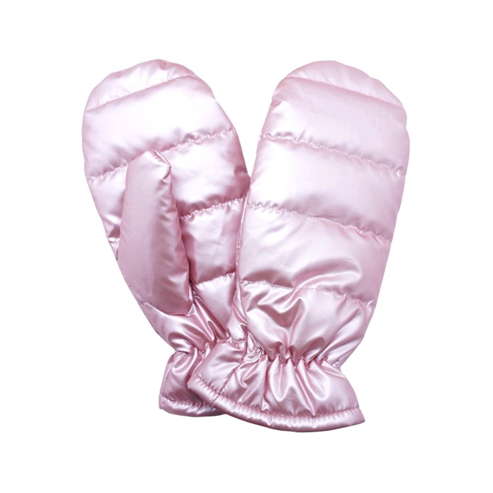 Pink Shiny Puffer Mitten Gloves, Experience ultimate warmth and style with our mitten gloves. Made from high-quality materials, these gloves will keep your hands cozy and protected in cold weather. Surprise your loved ones with the gift of warmth and style this winter, wrapped up in these beautiful gloves.