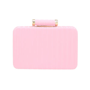 Pink Solid Embossed Clutch Crossbody Bag for those who appreciate chic and versatile accessories. Made with high-quality materials and featuring a beautiful embossed design, this bag is perfect for both formal and casual occasions. Wear it as a clutch or use the detachable strap for a hands-free crossbody look.