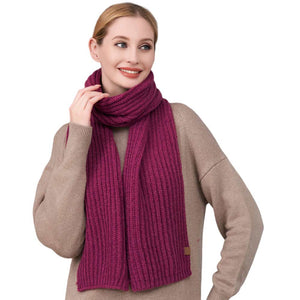 Pink Solid Knit Oblong Scarf, Look stylish and stay warm. Its lightweight yet durable construction will ensure long-lasting comfort and warmth while its iconic design will differ you from the crowd. An excellent Fall-Winter gift choice for your parents, family members, loved ones, friends, or yourself.