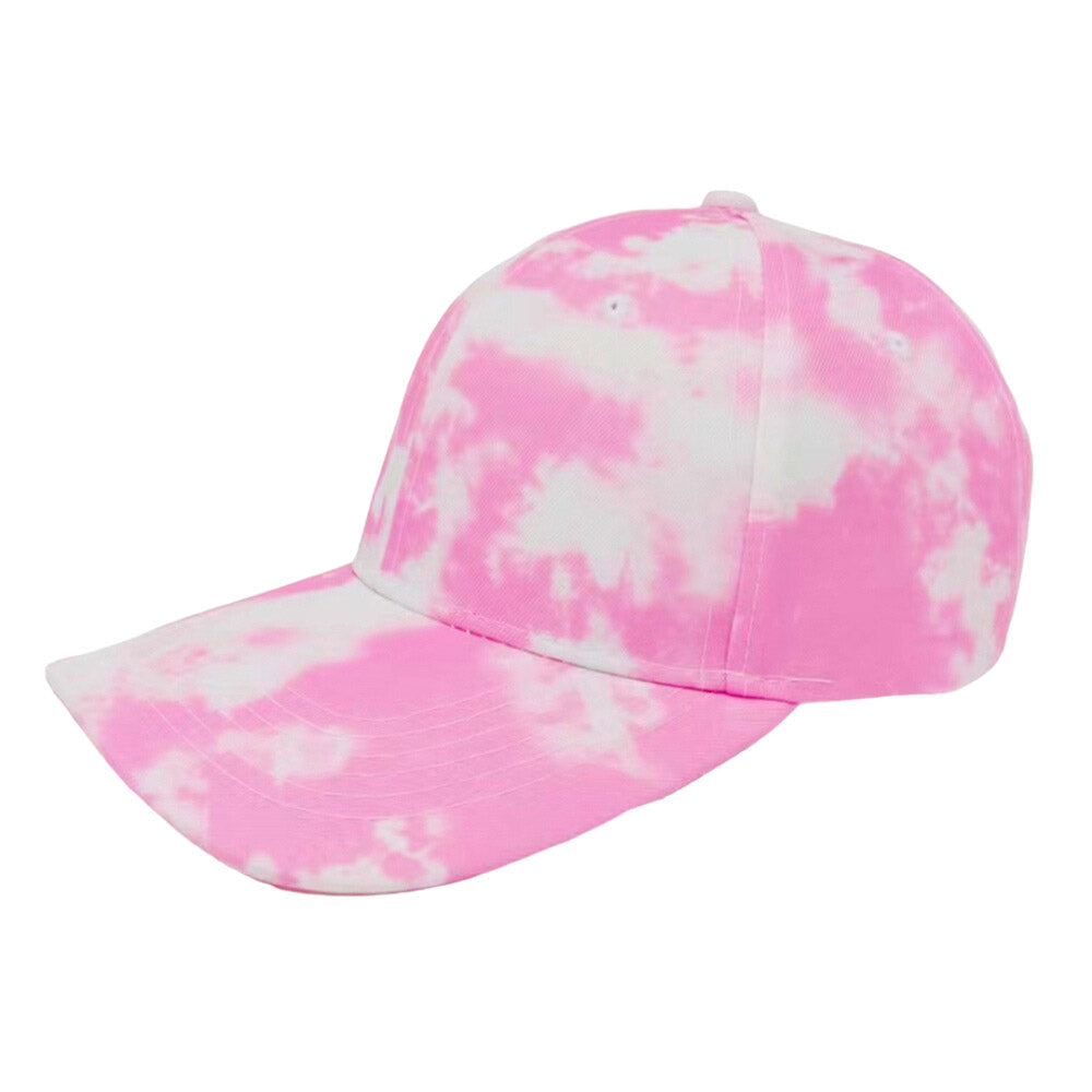 Pink Tie Dye Baseball Cap Perfect for a bad hair day, you can pull your messy bun or high ponytail through, perfect to keep your hair away from you face while exercising, running, playing tennis or just taking a walk outside. Adjustable Velcro strap gives you the perfect fit. Great Birthday Gift, Thank you Gift