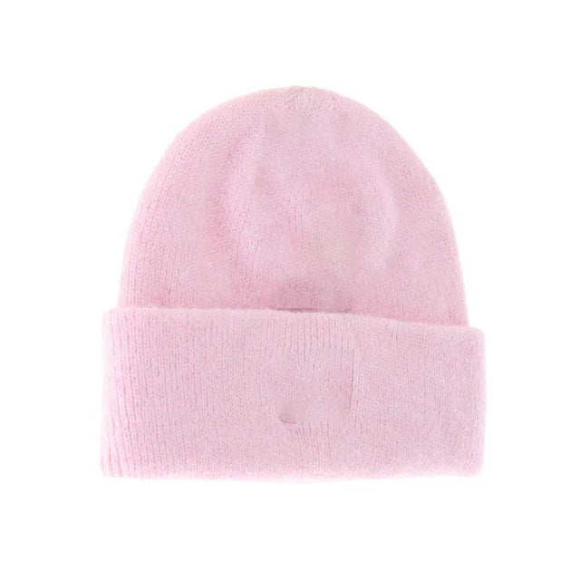 Pink BABY Soft Ribbed Leather Patch C.C. Beanie offers gentle warmth and comfort with a finely ribbed knit that fits snugly on small heads. Crafted for delicate skin, it features a soft texture that protects while keeping your baby cozy. The subtle leather patch adds a refined touch, combining practicality with stylish detail. Ideal for everyday wear, this beanie is both functional and fashionable, ensuring your little one stays comfortable in cooler weather. 