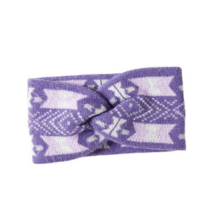 Purple Aztec Patterned Knit Earmuff Headband, will shield your ears from cold winter weather ensuring all-day comfort. An awesome winter gift accessory and the perfect gift item for Birthdays, Christmas, Stocking stuffers, Secret Santa, holidays, anniversaries, Valentine's Day, etc. Stay warm & trendy!